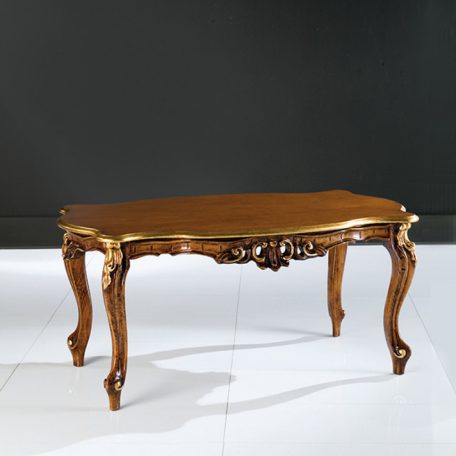 Cleopatra 314-TL téglalap alakú formázott barokk dohányzóasztal 103x59cm nyers bútor váz