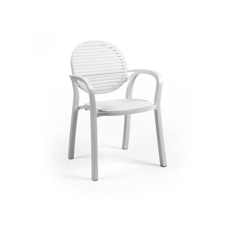 Nardi Gardenia kerti műanyag rakásolható szék fehér színben